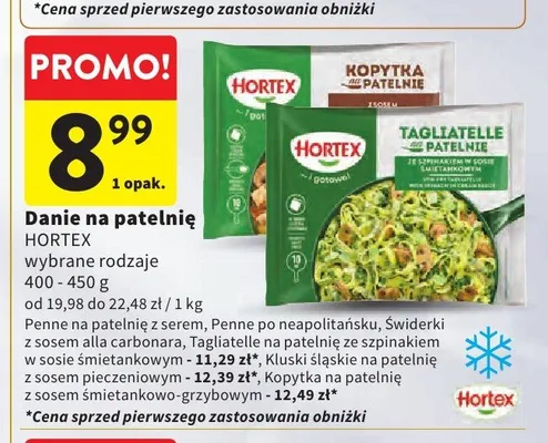 Świderki z sosem alla carbonara Hortex promocja w Intermarche