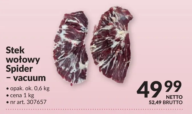 Stek wołowy Spider - vacuum promocja w Makro