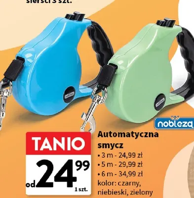 Automatyczna smycz 6 m Nobleza promocja w Intermarche