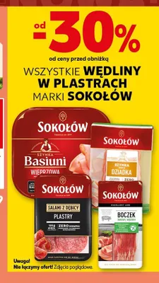 Szynka Basiuni wieprzowa Sokołów promocja w Kaufland