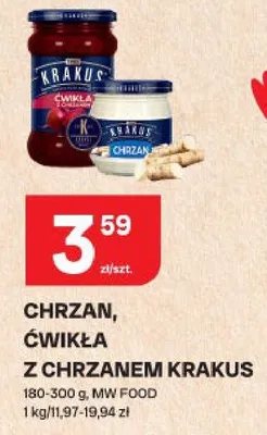 Chrzan, cwikła z chrzanem promocja w Chorten