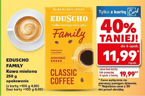 Kawa mielona Family Classic Coffee promocja w Kaufland