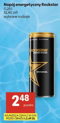 Napój energetyczny Rockstar Original promocja w Delikatesy Centrum
