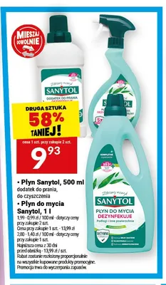 Płyn Sanytol dodatek do prania promocja w Twój Market
