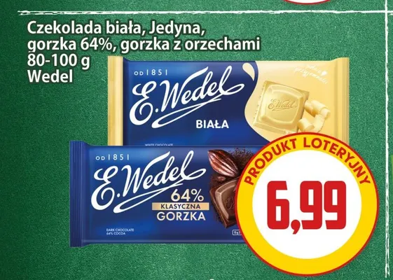 Czekolada gorzka z orzechami E.Wedel promocja w Kupiec