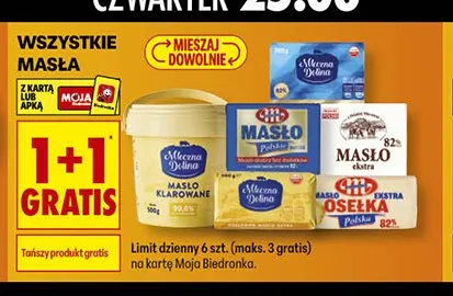 Masło klarowane Mleczna Dolina promocja w Biedronka