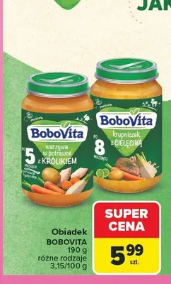 Obiadek BoboVita krupniczek z cielęciną promocja w Carrefour