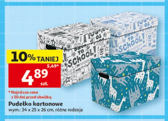 Pudełko kartonowe promocja w Auchan