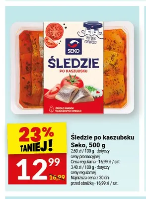 Śledzie po kaszubsku Seko promocja w Twój Market