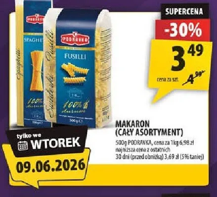 Makaron Podravka Spaghetti promocja w Arhelan