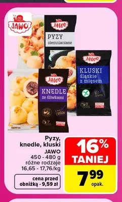 Pyzy ziemniaczane Jawo promocja w Carrefour Market