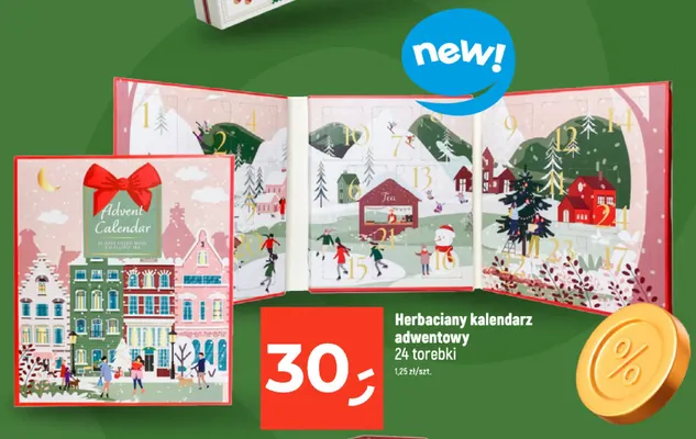 Herbaciany kalendarz adwentowy promocja w Dealz