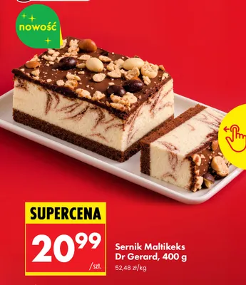 Sernik Maltikeks Dr Gerard promocja w Biedronka
