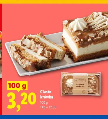 Ciasto krówka Cukiernia Lidla promocja w Lidl
