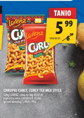 Chrupki Curly Lorenz promocja w Arhelan