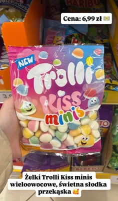 Żelki Kiss minis wieloowocowe promocja w Dino
