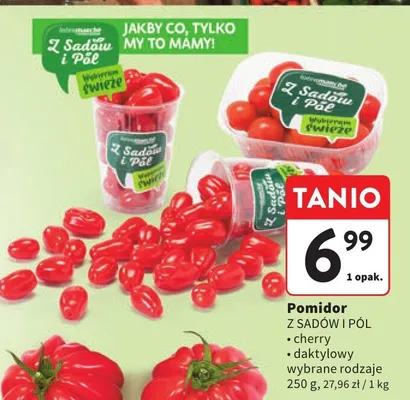Pomidor daktylowy promocja w Intermarche