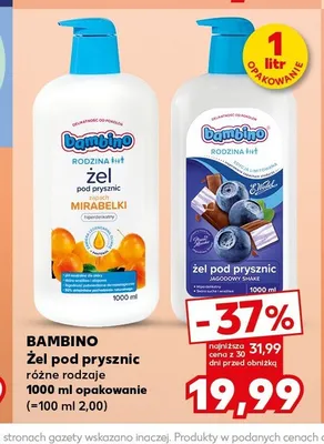 Żel pod prysznic Bambino Rodzina mirabelki promocja w Kaufland