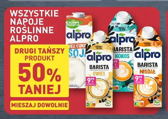 Napoje roślinne Alpro promocja w Aldi