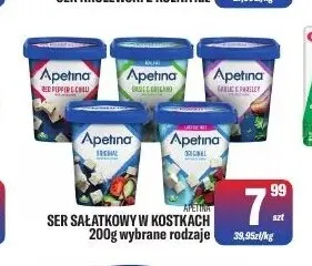 Ser sałatkowy w kostkach Apetina promocja w Tomi Markt