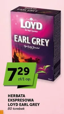 Herbata ekspresowa Loyd Earl Grey promocja w Euro Sklep