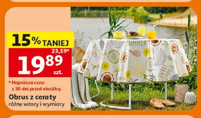 Obrus z ceraty promocja w Auchan