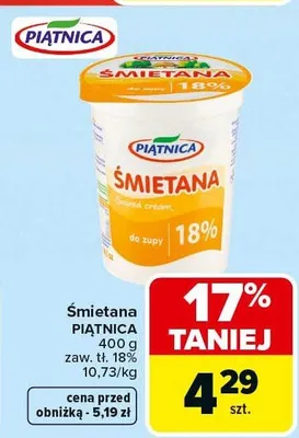 Śmietana promocja w Carrefour Market