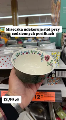 Miseczka ceramiczna z kwiatowym wzorem  promocja w Biedronka
