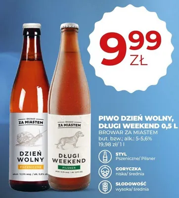 Piwo Za Miastem Dzień Wolny promocja w Duży Ben