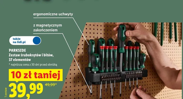 Zestaw śrubokrętów i bitów Parkside promocja w Lidl