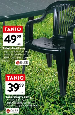 Fotel plastikowy promocja w Intermarche