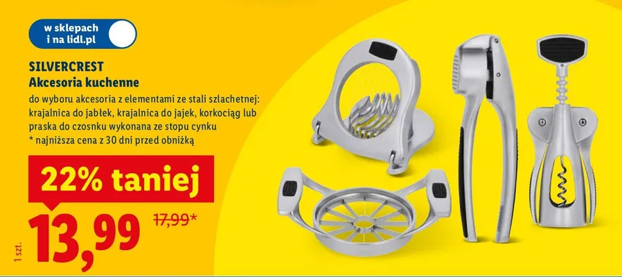 Akcesoria kuchenne Silvercrest promocja