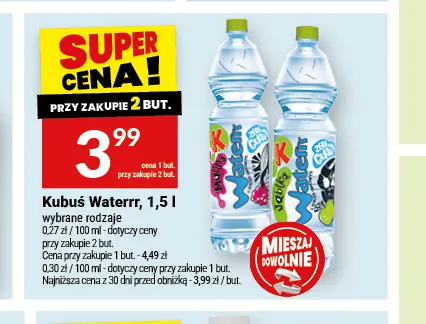 Napój Kubuś Waterrr promocja w Twój Market