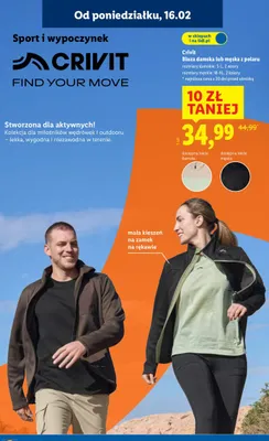 Bluza damska lub męska z polaru promocja w Lidl