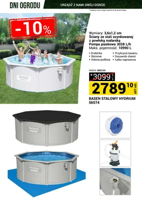 Basen stalowy Hydrium 56574 promocja w Merkury Market