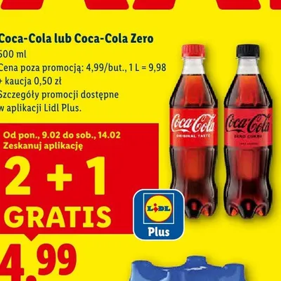 Napój Coca-Cola Zero promocja w Lidl