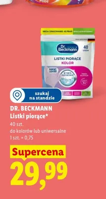 Listki piorące uniwersalne Dr. Beckmann promocja w Lidl