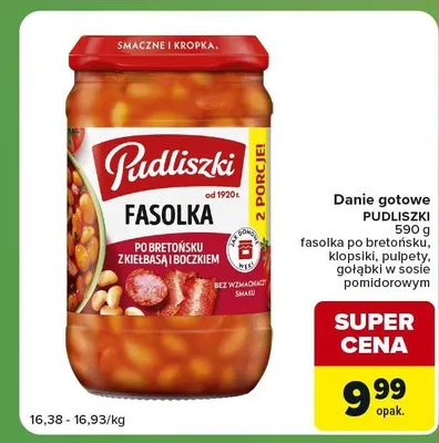 Danie gotowe Pudliszki Klopsiki w sosie pomidorowym promocja w Carrefour Express
