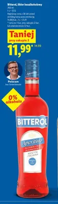 Likier bezalkoholowy Bitterol promocja w Lidl