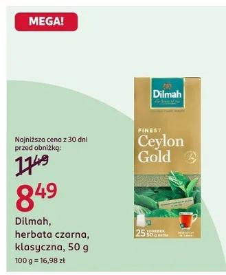 Herbata czarna klasyczna promocja w Rossmann