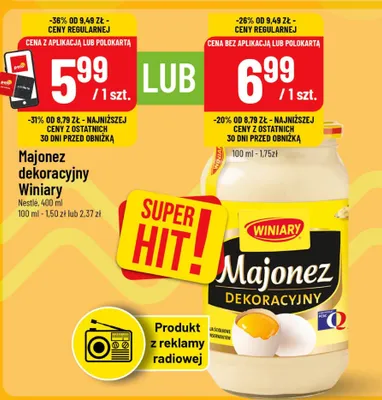 Majonez dekoracyjny promocja w POLOmarket