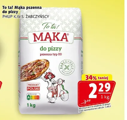 Mąka pszenna do pizzy To ta! promocja w Prim Market