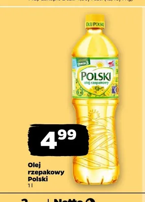 Olej rzepakowy Olej Polski promocja w Netto