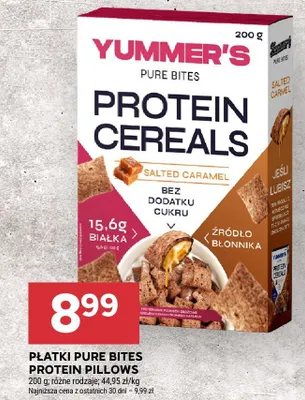 Płatki pure bites protein cereals salted caramel promocja w Stokrotka