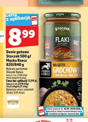 Danie gotowe grochówka z kiełbasą i boczkiem Męska Rzecz promocja w TOPAZ