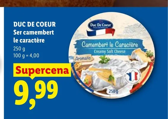Ser camembert le caractère Duc De Coeur promocja w Lidl