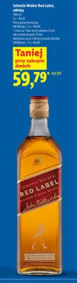 Whisky + szklanka Johnnie walker red label promocja w Lidl
