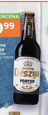 Piwo Cieszyn Porter promocja w Stokrotka