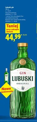 Gin Lubuski Original promocja w Lidl