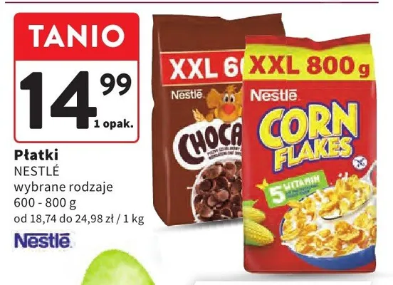 Płatki wybrane rodzaje promocja w Intermarche